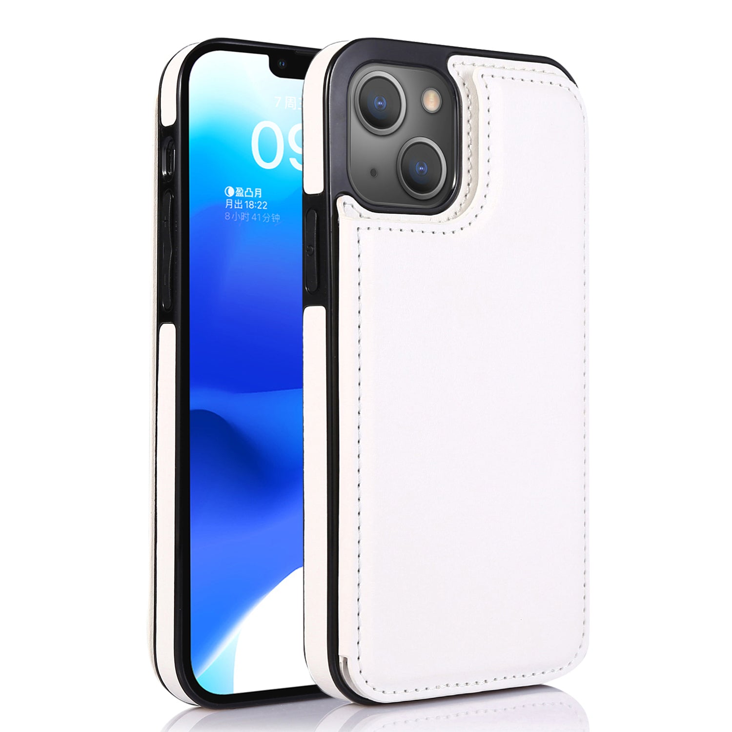 For iPhone 14 Crazy Horse Texture PU Leather Coated TPU Phone Case Card Holder Kickstand Cover For iPhone 14 Crazy Horse Texture PU Leather Coated TPU Phone Case Card Holder Kickstand Cover